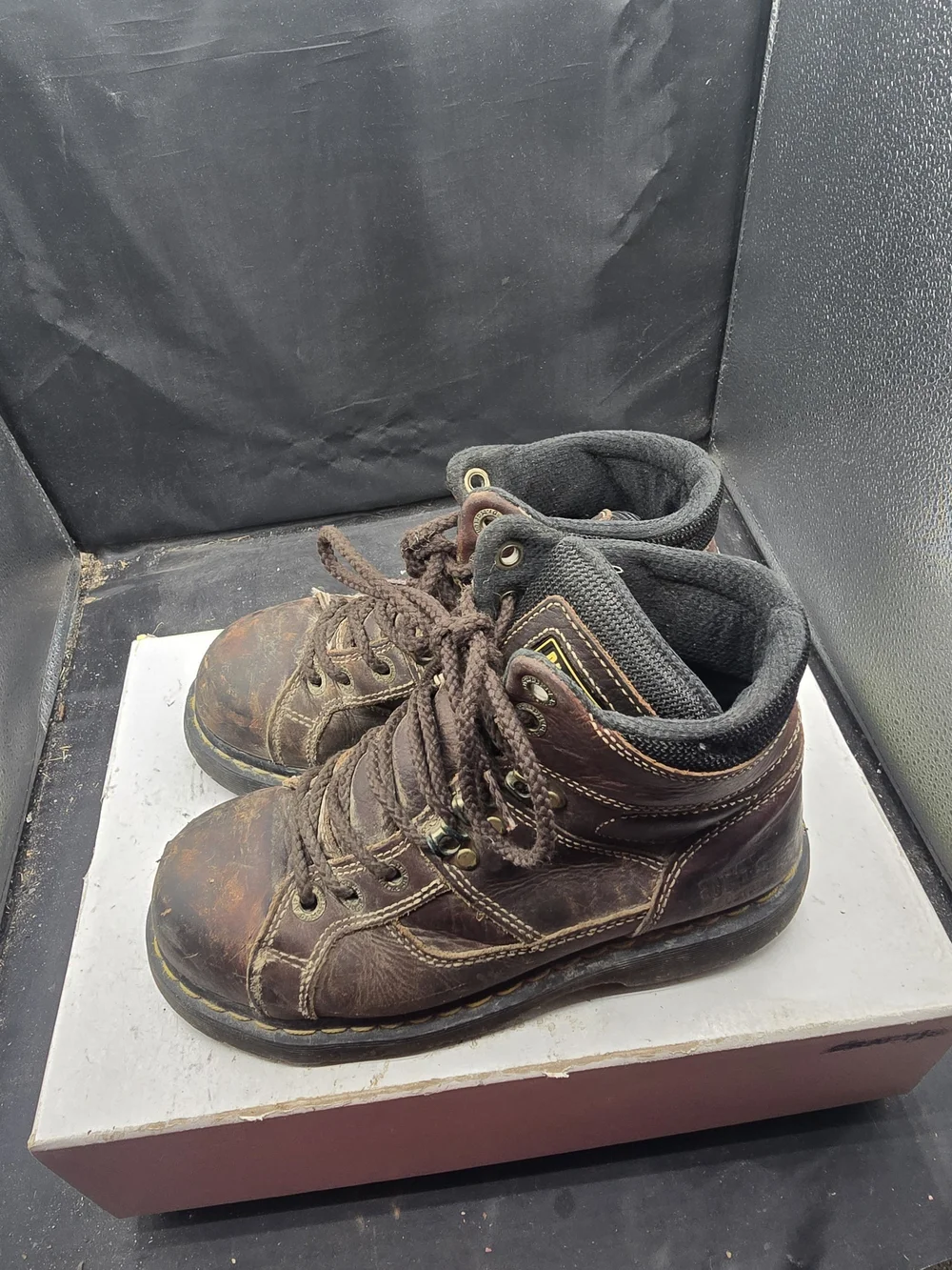 Dr. Martens Brown‎ Leather Lace-Up Work Boots